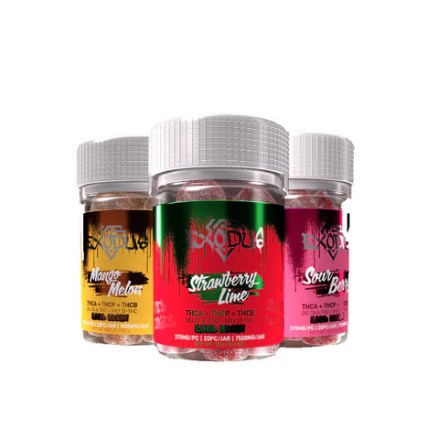 Exodus Zooted THCA Gummies | Sour Berry – 7500mg - Triangle Hemp Wellness