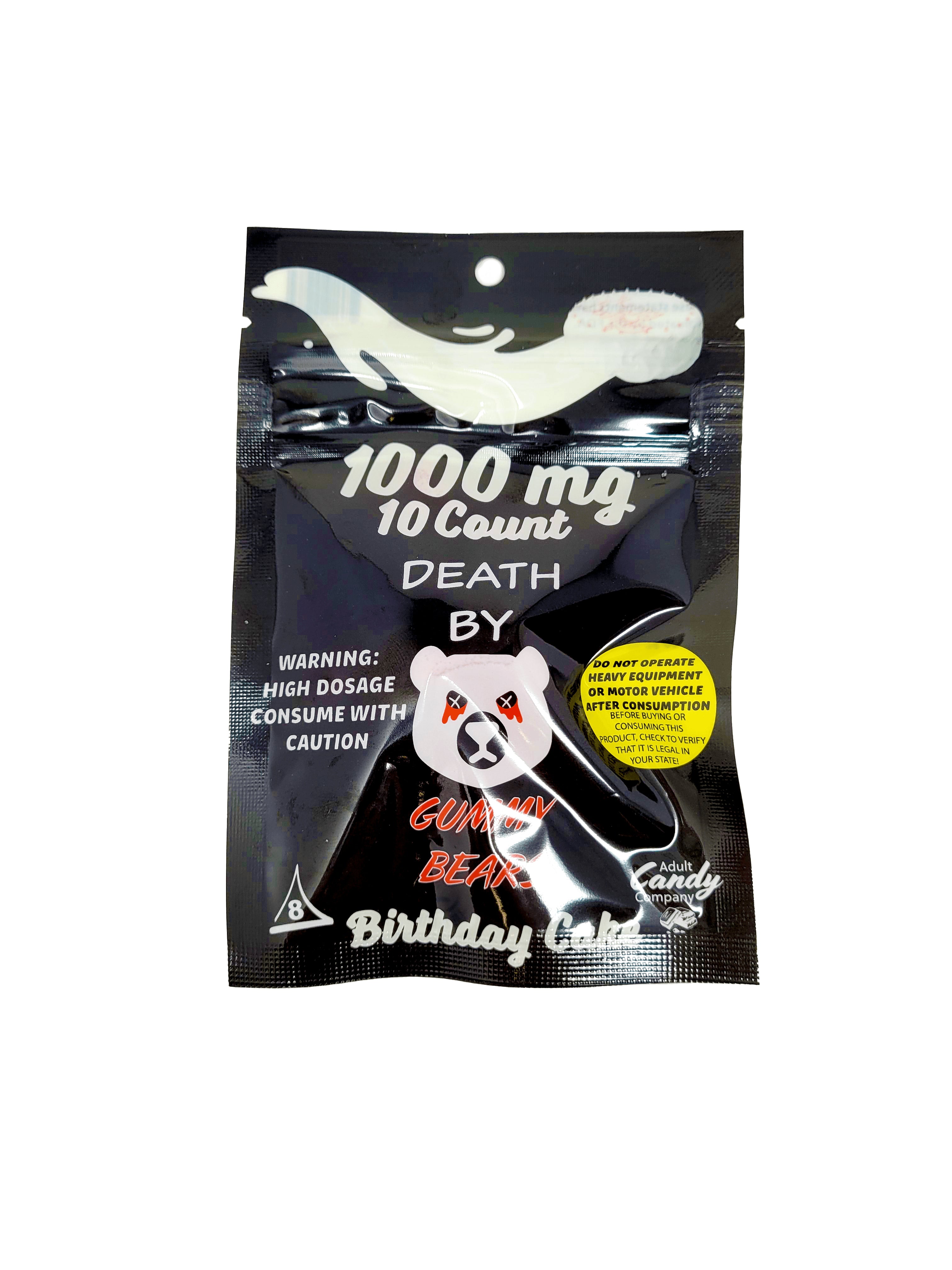 Death By Gummy Bears-1000mg/10 gummies per pack - Triangle Hemp Wellness