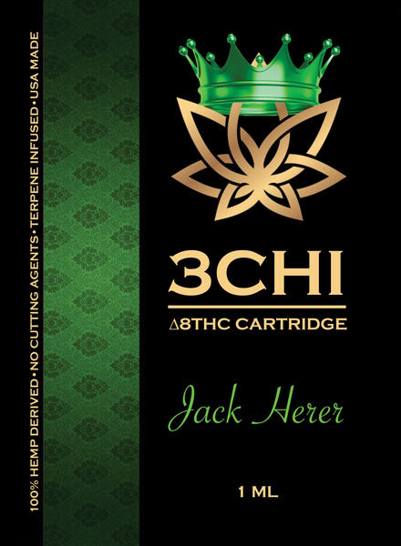 3 CHI Delta 8 Jack Herer 1ml Cartridge - Triangle Hemp Wellness