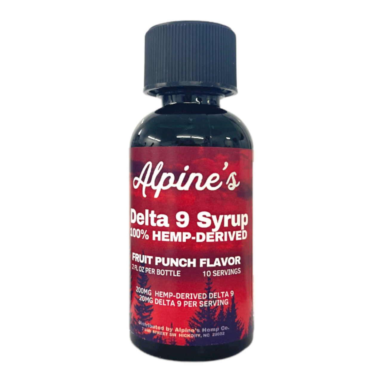 Alpine's Hemp-Derived Delta 9 Syrup 200mg, 2oz - Triangle Hemp Wellness