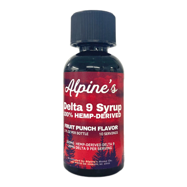 Alpine's Hemp-Derived Delta 9 Syrup 200mg, 2oz - Triangle Hemp Wellness