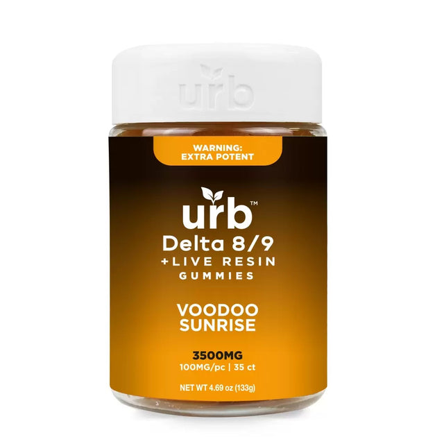 Urb Live Resin D8 | D9 Gummy Jars 3500mg - Triangle Hemp Wellness