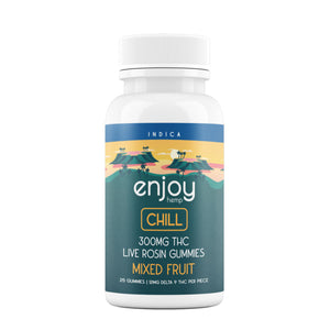 Enjoy Live Rosin 300 mg Delta 9 THC Mixed Fruit Gummies - Triangle Hemp Wellness