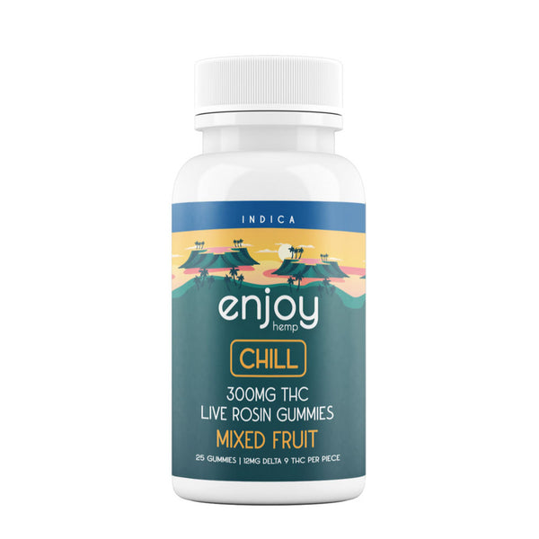 Enjoy Live Rosin 300 mg Delta 9 THC Mixed Fruit Gummies - Triangle Hemp Wellness