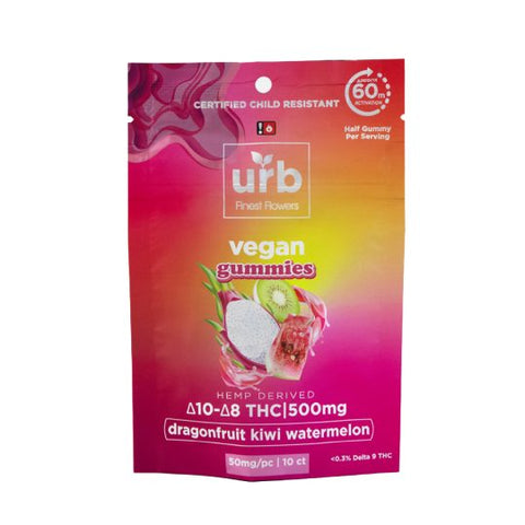 Urb Delta 8 – Delta 10 THC Gummies 500mg - Triangle Hemp Wellness