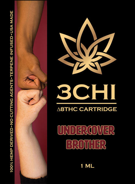 3 CHI Undercover Brother Delta 8 1ml Cartridge - Triangle Hemp Wellness