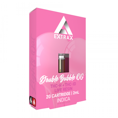 Double Bubble OG THCh THCjd Cartridge – Live Resin (2Gram) - Triangle Hemp Wellness