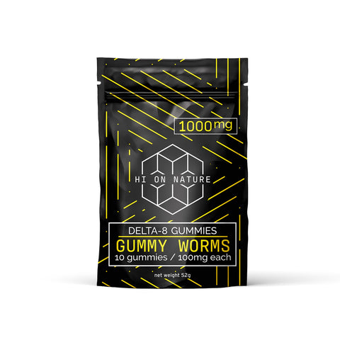 GUMMY WORMS 1000mg- Hi On Nature - Triangle Hemp Wellness