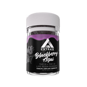 Delta Extrax THCh THCjd Gummies – Blackberry Acai 3500mg - Triangle Hemp Wellness