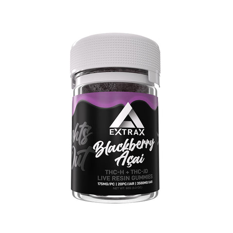 Delta Extrax THCh THCjd Gummies – Blackberry Acai 3500mg - Triangle Hemp Wellness