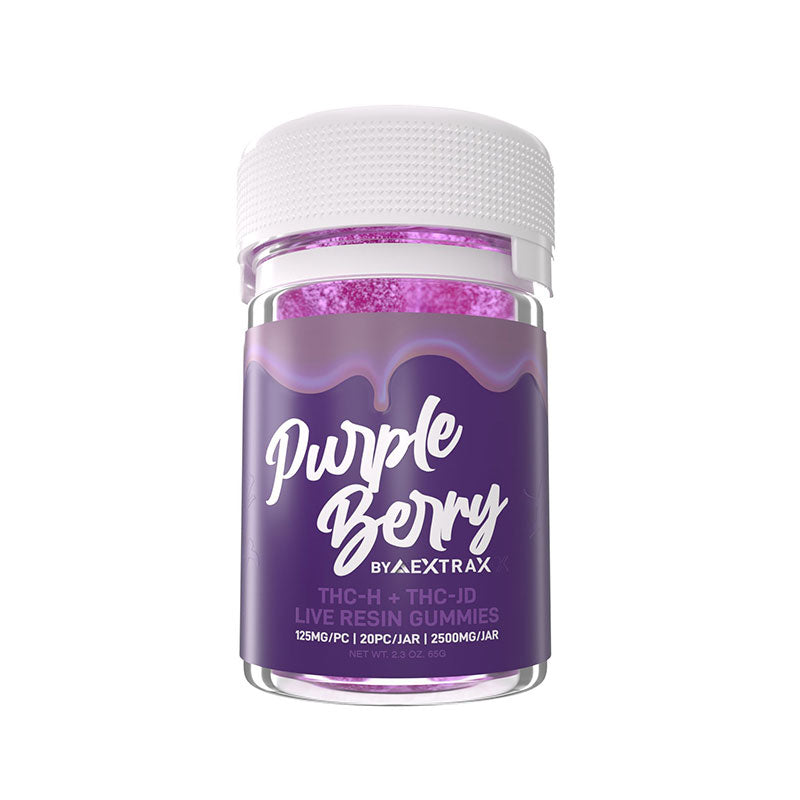 Delta Extrax THCh THCjd Gummies –Purple Berry 3500mg - Triangle Hemp Wellness