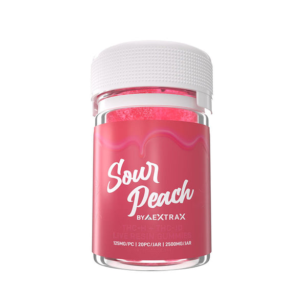 Delta Extrax THCh THCjd Gummies – Sour Peach 3500mg - Triangle Hemp Wellness