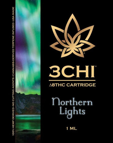 3Chi Delta 8 THC Vape Cartridge Northern Lights - Triangle Hemp Wellness