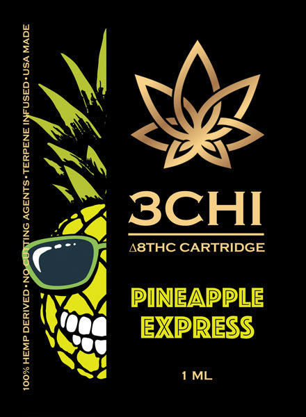 Pineapple Express Delta 8-THC 1ml Vape Cartridge 1000mg - Triangle Hemp Wellness