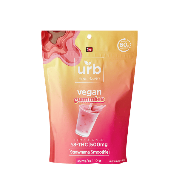 Urb Delta 8/Delta 10 THC Vegan Gummies 500mg - Triangle Hemp Wellness