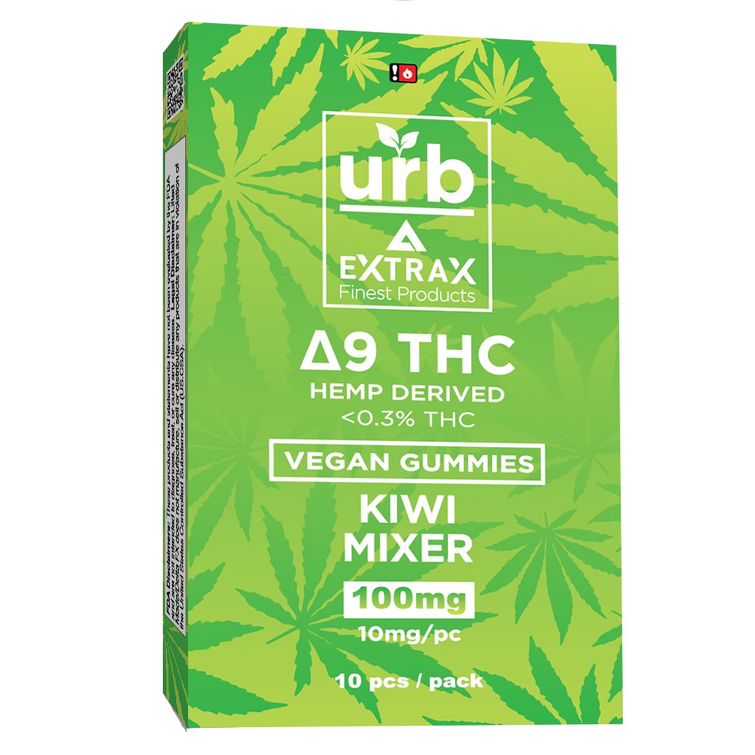 URB EFFEX Delta 9 Gummies-Kiwi Mixer - Triangle Hemp Wellness