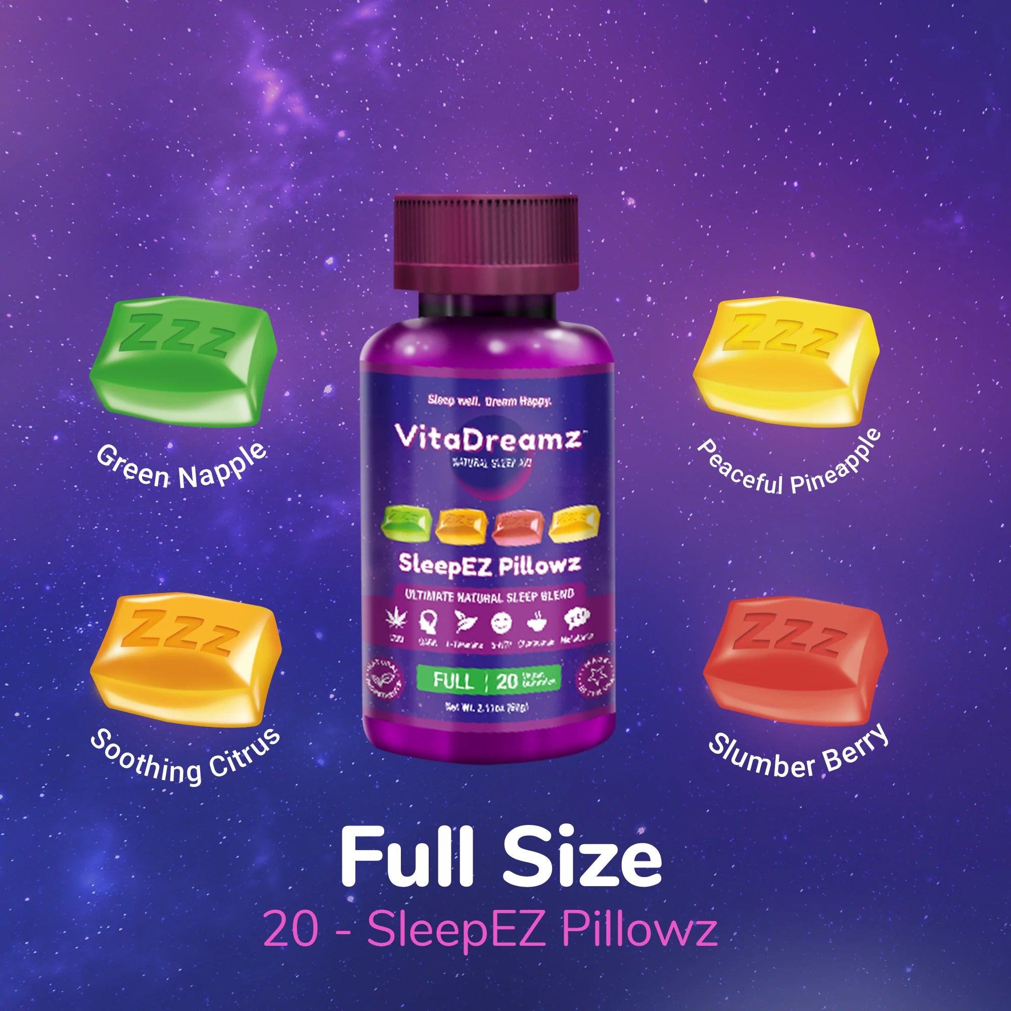 FULL SIZE (20CT) - SLEEPEZ PILLOWZ - Triangle Hemp Wellness
