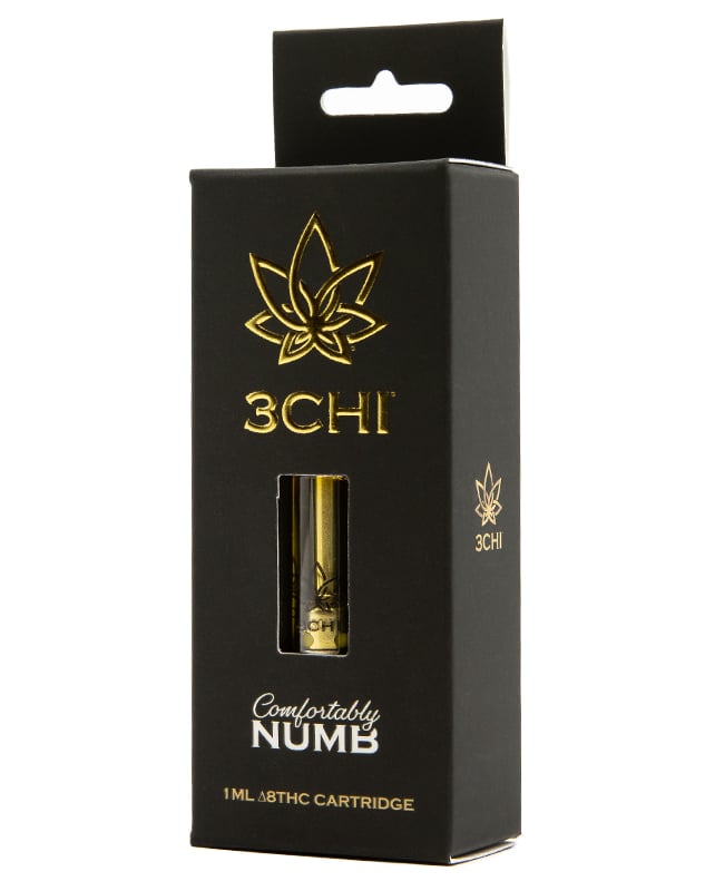 Comfortably Numb – Delta 8 THC:CBN Vape Cartridge 1ML - Triangle Hemp Wellness
