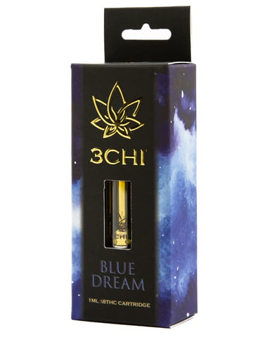 3 CHI Delta 8 1ml. Vape Cartridge 1000mg- Blue Dream - Triangle Hemp Wellness