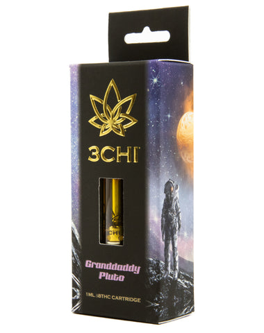 3 CHI Delta 8 THC Vape Cartridge Granddaddy Pluto (CDT) 1 ML - Triangle Hemp Wellness