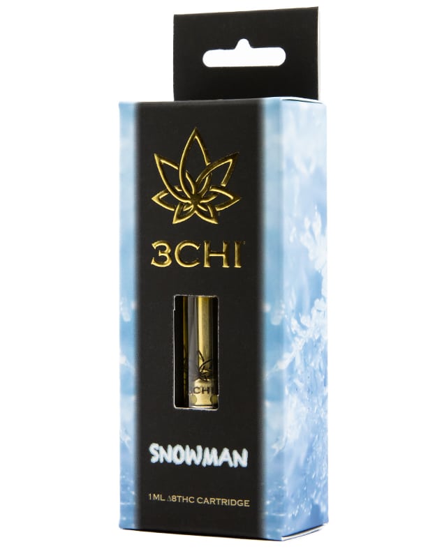 3 CHI Delta 8 1ml. Cartridge-Snowman - Triangle Hemp Wellness