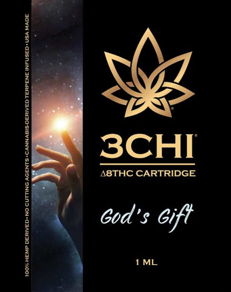 3Chi Delta 8 THC Vape Cartridge Gods Gift - Triangle Hemp Wellness