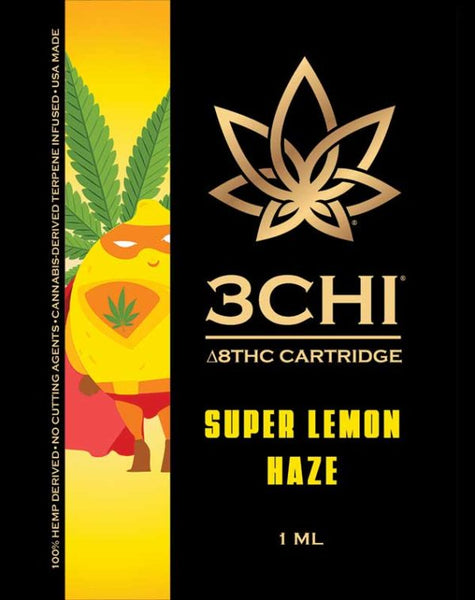 3Chi Delta 8 THC Vape Cartridge Super Lemon Haze - Triangle Hemp Wellness