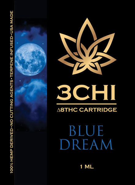 Blue Dream Delta 8 1ml. Vape Cartridge 1000mg - Triangle Hemp Wellness