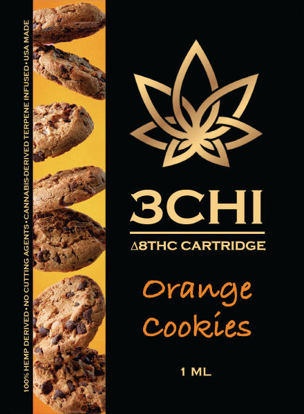3 CHI Orange Cookies (CDT) 1ML/1000MG - Triangle Hemp Wellness