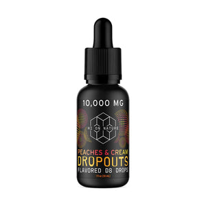 10,000mg DELTA 8 DROPOUTS - PEACHES & CREAM - Triangle Hemp Wellness