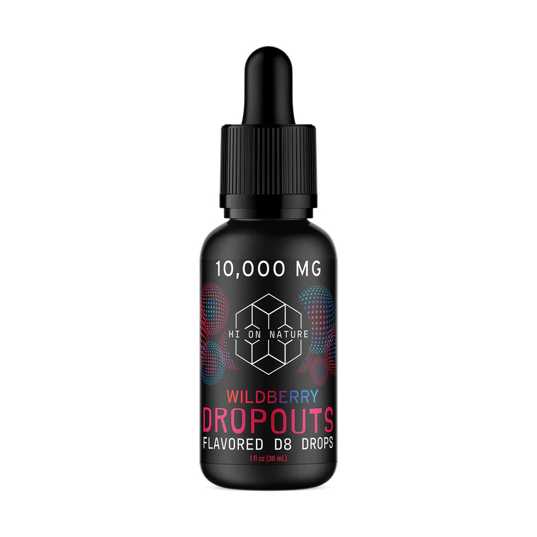 10,000mg DELTA 8 DROPOUTS- WILDBERRY -Hi on Nature - Triangle Hemp Wellness