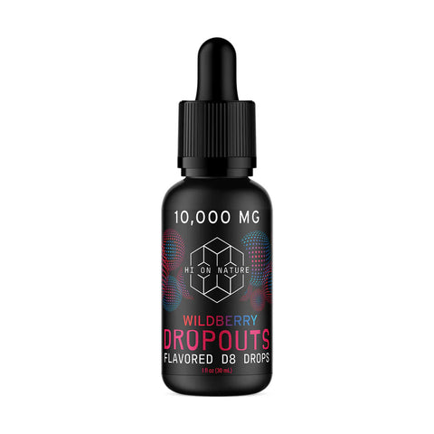 10,000mg DELTA 8 DROPOUTS- WILDBERRY -Hi on Nature - Triangle Hemp Wellness